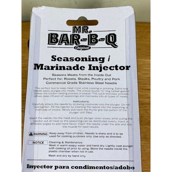 Mr. Bar-B-Q Seasoning and Marinade Meat Injector Stainless Steel Needle 40100X - Picture 4 of 7